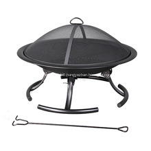 Pleasant Hearth 30-inch W Black Steel Fire pit